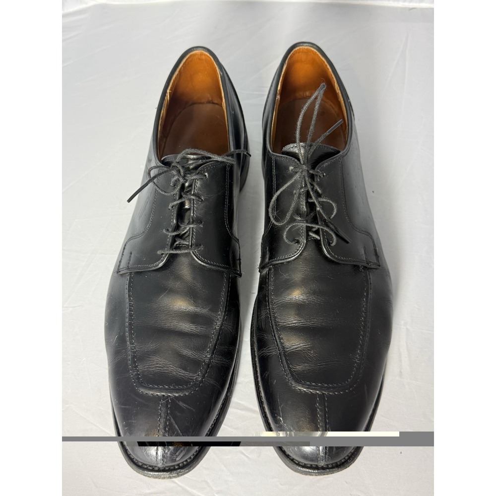 Allen Edmonds Hancock Black Leather Derby Dress Shoes Round Toe 15 D Men's - Picture 6 of 9